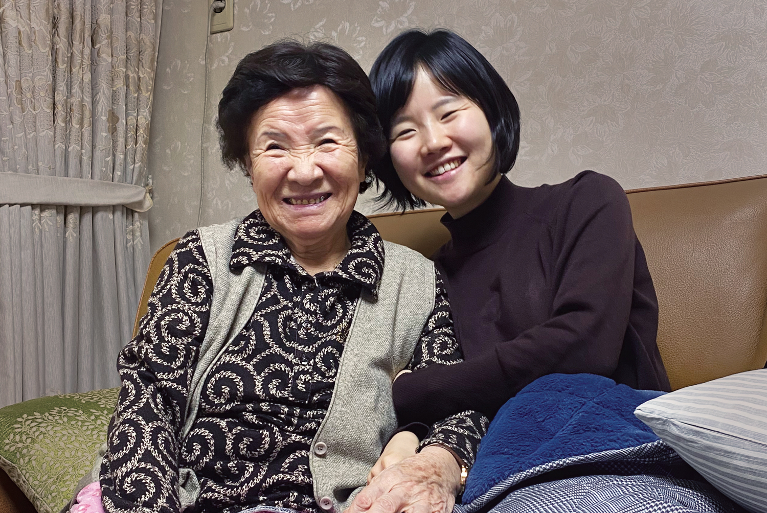 Boyoung Ahn visits her 90-year-old grandmother, Gyujeong Song, in Suwon, South Korea in January 2023.