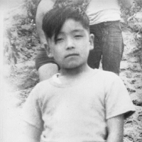 Joe Okimoto MD, D '60, MED '61 in Poston War Relocation Center at age 6.