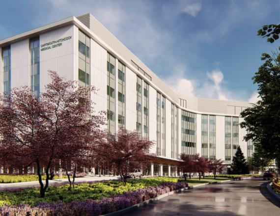 Dartmouth-Hitchcock Medical Center's new Patient Pavilion. Renderings courtesy of HDR.