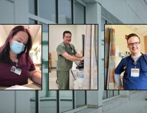 From left: Elizabeth Wright, MA, APD; Stephen Toegel, MA apprentice, Cheshire Medical Center; and Ryan Cutter, MA apprentice, D-H Nashua.