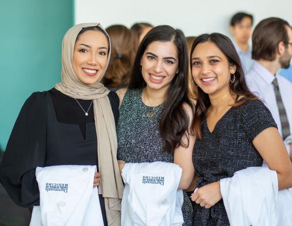 Students with white coats