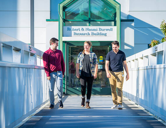 Students walking