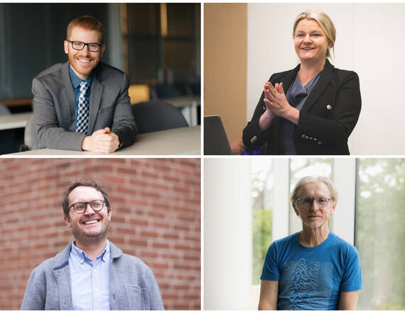 Dartmouth professors Nicholas Jacobson, Lisa Marsch, Andrew Campbell, and Steven Frankland. 