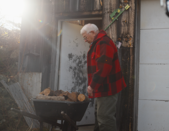 Dave Almstrom at home in Meredith, N.H.