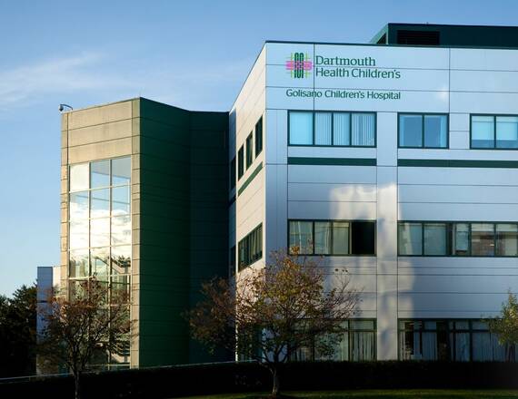 Exterior of Dartmouth Health Golisano Children's Hospital.